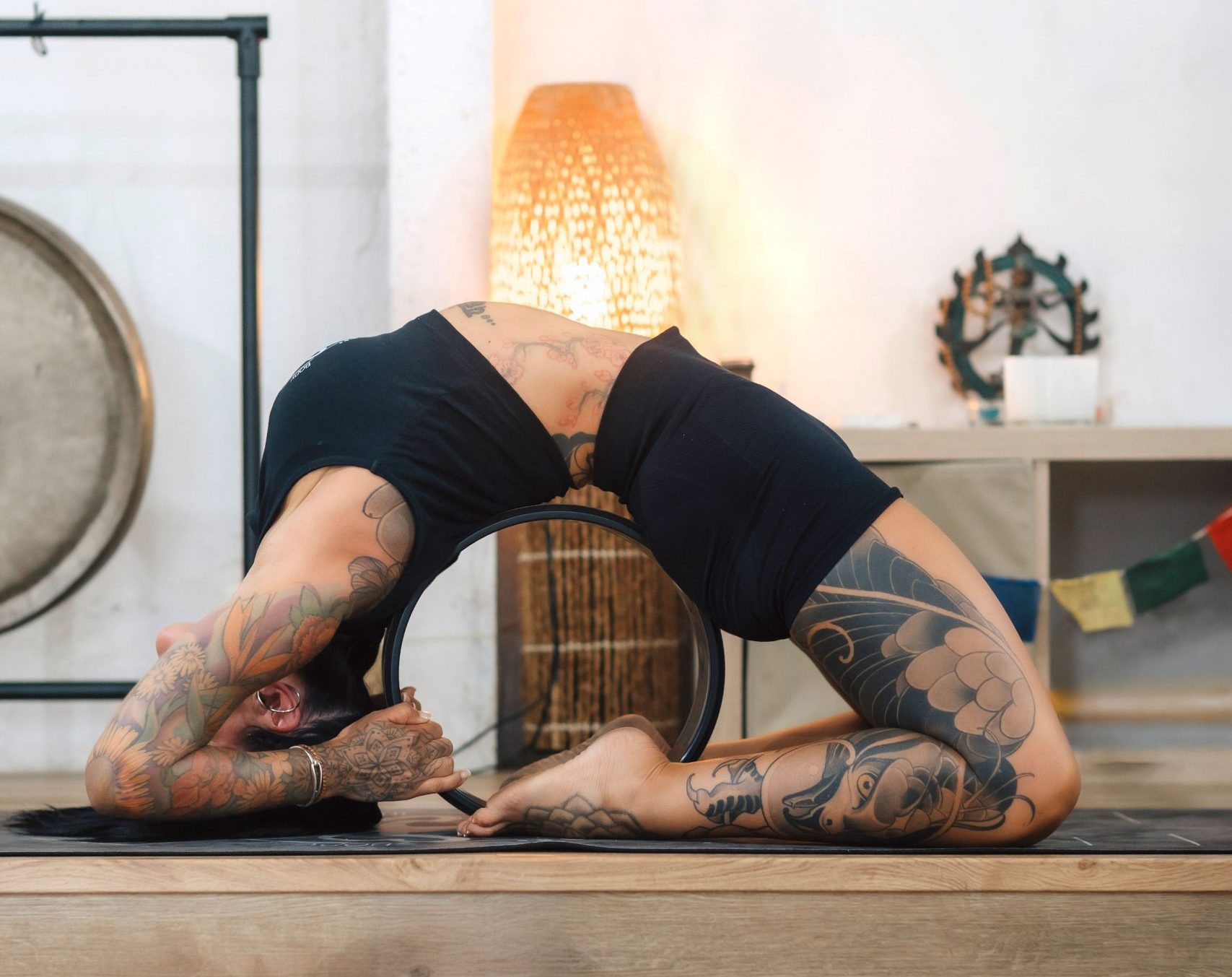 Wheel Yoga estiramientos con rueda de yoga